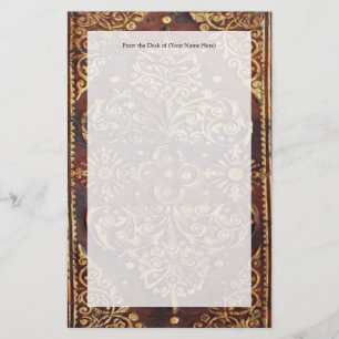 Vintage Antiek Afbeelding Briefpapier