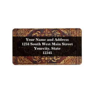 Vintage Antiek Afbeelding Etiket