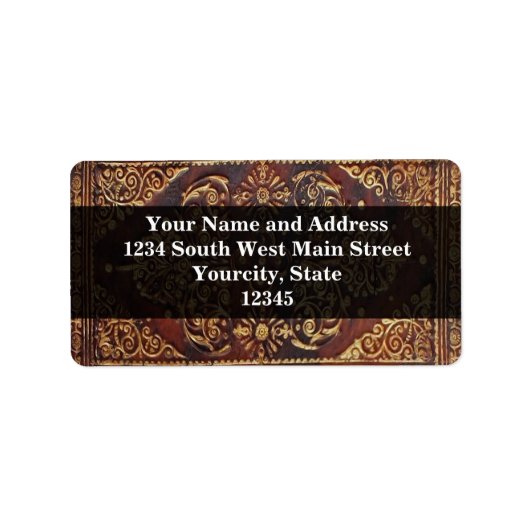 Vintage Antiek Afbeelding Etiket (Voorkant)