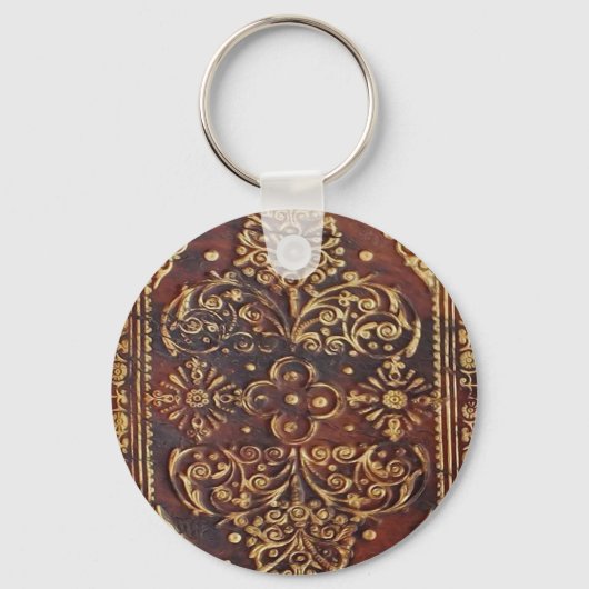 Vintage Antiek Afbeelding Sleutelhanger (Voorkant)