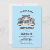 vintage antiek baby shower kaart (Voorkant)