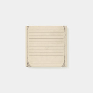 Vintage Antiek Vervallen Gelinieerd Post-it® Notes