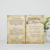 Vintage Antiek weddenschappen Sjablonen programma (Staand voorkant)