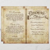Vintage Antiek weddenschappen Sjablonen programma (Voorkant / Achterkant)