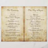 Vintage Antiek weddenschappen Sjablonen programma (Achterkant)