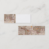 Vintage Antique Ancien Monde Carte Design Imprimé (Devant / Derrière)