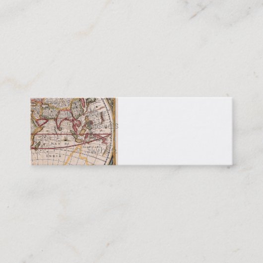 Vintage Antique Ancien Monde Carte Design Imprimé (Devant)