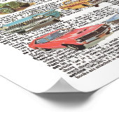 Vintage antique car poster  (Hoek)