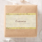 Vintage Antique Musical Notes Étiquettes personnal (En situation)