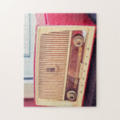 VINTAGE ANTIQUE RADIO ROSE JIGSAW PUZZLES (Vertical)