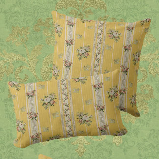 Vintage Antique Wallpaper Yellow  Kussen