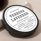 Vintage Apothécaire Noir Blanc Tour Étiquette