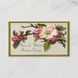 Vintage Apple Blossom, Carte de visite