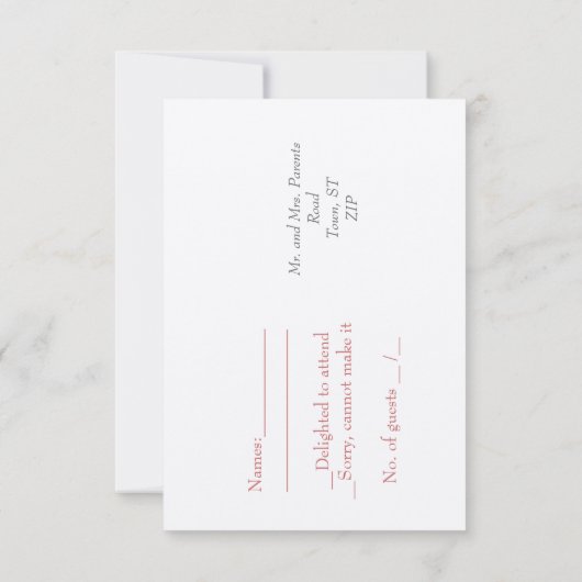 Vintage Apple Blossom RSVP (Dos)