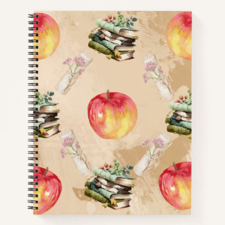 Vintage Apple & Motif de livres - Cosy Fall Vibe