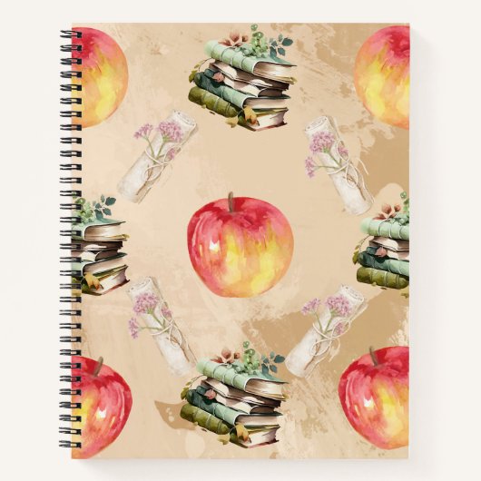 Vintage Apple & Motif de livres - Cosy Fall Vibe (Devant)
