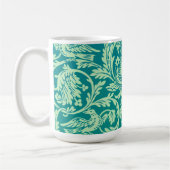Vintage Aqua Motif Art Mug Cup (Gauche)