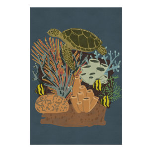 Vintage Aquarium Perfect Poster