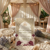 Vintage Arabesque Arch Bismillah Calligraphy Kaart