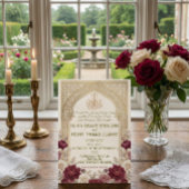 Vintage Arabesque Arch Bismillah Calligraphy Kaart