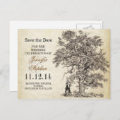 vintage arbre ancien enregistrer les cartes postal (Devant / Derrière)