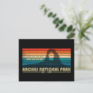 Vintage Arches National Park Moab Utah Feestdagenkaart