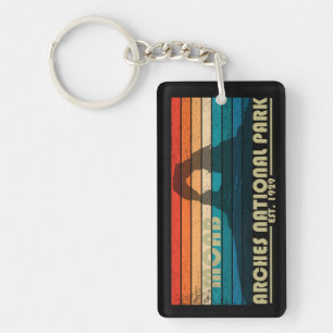 Vintage Arches National Park Moab Utah Sleutelhanger