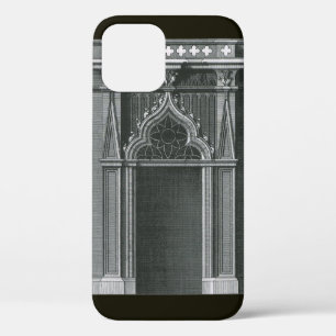 Vintage architecturaal element, gotische deuropeni iPhone 12 hoesje