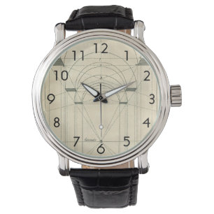 Vintage architectuur, Renaissancistische boogpersp Horloge