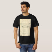 Vintage Architectuur, Renaissancistische Boogpersp T-shirt (Voorkant volledig)