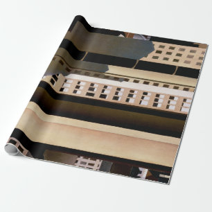 Vintage architectuur, wolkenkrabbers van Sheeler,  Cadeaupapier