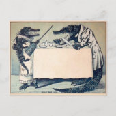 Vintage Arguing Crocodiles Briefkaart (Voorkant)