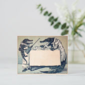 Vintage Arguing Crocodiles Briefkaart (Staand voorkant)