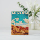 Vintage Arizona Travel Briefkaart (Staand voorkant)