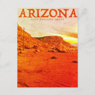 Vintage Arizona Vermiljoen Cliffs Briefkaart