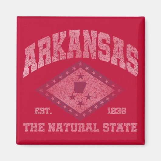 Vintage Arkansas Magneet (Voorkant)