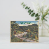 Vintage Arkansas Winking Road en automne Carte pos (Debout devant)