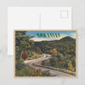 Vintage Arkansas Winking Road en automne Carte pos (Devant / Derrière)
