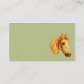 Vintage Art Cheval Head Carte de visite animal (Dos)