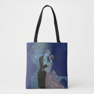 Vintage Art Deco Jonggehuwd, Oui door George Barbi Draagtas
