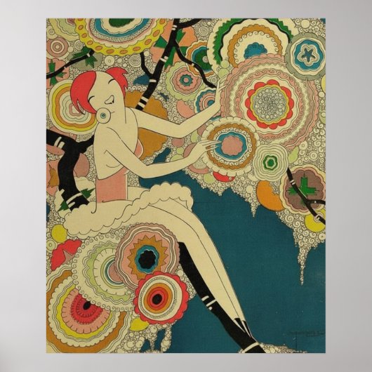 Vintage Art Deco - Para Todos - Psychedelic Poster (Voorkant)