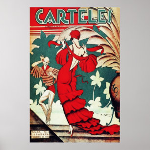 Vintage Art Deco - Posters - Caribische Danseres