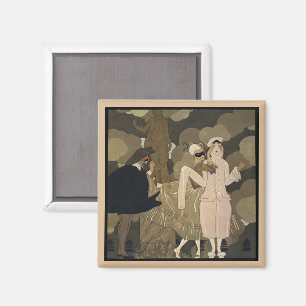 Vintage Art Deco, Verrassing door George Barbier Magneet
