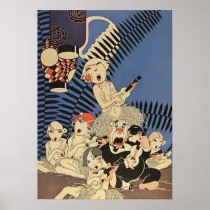 Vintage Art Deco - Voor Iedereen - Lūʻau Poster