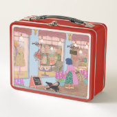 Vintage Art Lunch Box Red (Voorkant)