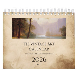 Vintage Art Nature Calendar Kalender