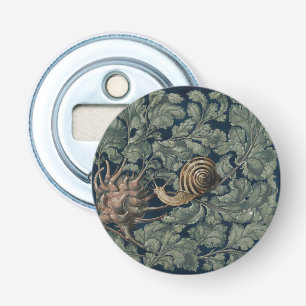 Vintage Art Nouveau botanische slak antiek Button Flesopener