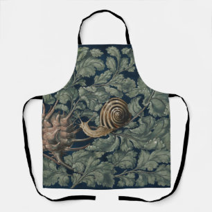 Vintage Art Nouveau Botanische Slak Antiek Schort