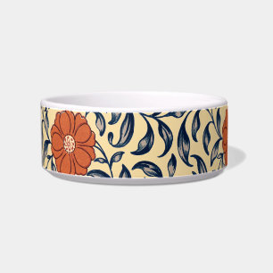 Vintage Art Nouveau Chinees Pioenroos Bloempatroon Voerbakje
