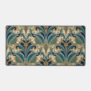 Vintage Art Nouveau Deco Majolica Bloemenkunstenaa Bureaumat